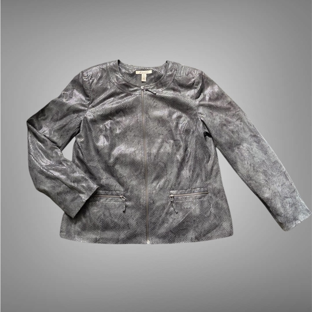JM collection Women's Gray Jacket